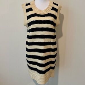 Striped Sleeveless Knit Dress